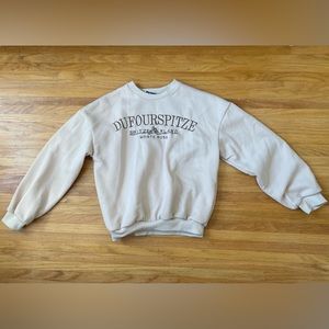 Blush Mark Tan embroidered pullover size L